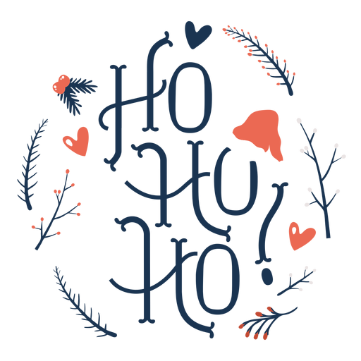 Ho Ho Ho Christmas Lettering Transparent Png Svg Vector File