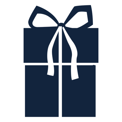 Caja regalo grande azul Diseño PNG