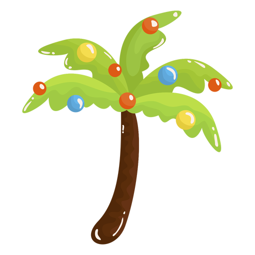 Palm tree christmas PNG Design