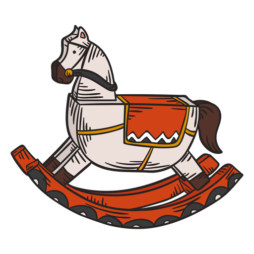 Rocking horse toy PNG Design