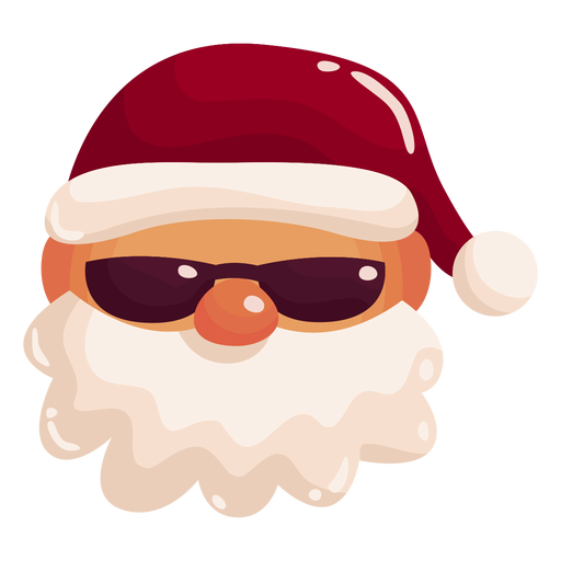 Santa cool shades PNG Design