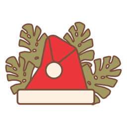 Santa hat cool tropics PNG Design
