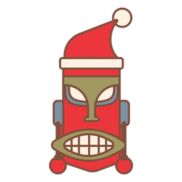 Santa tropics icon PNG Design