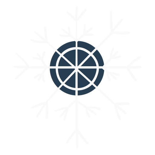 Skandinavische niedliche Schneeflocke PNG-Design
