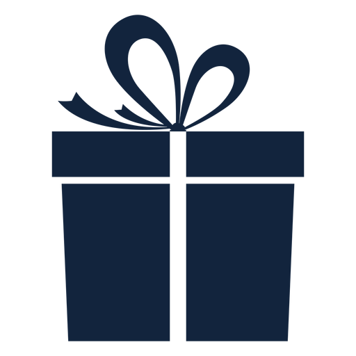 Caja de regalo azul simple