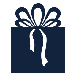 Simple Box Gift Blue PNG & SVG Design For T-Shirts