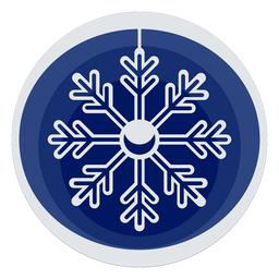 Papercut simples floco de neve Desenho PNG