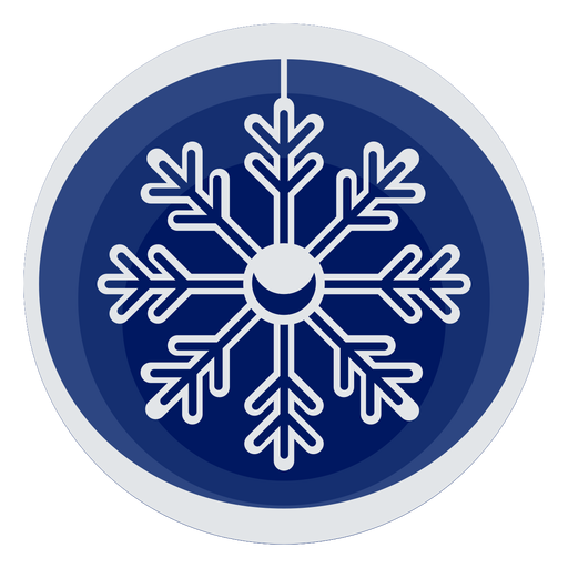 Simple snowflake papercut PNG Design