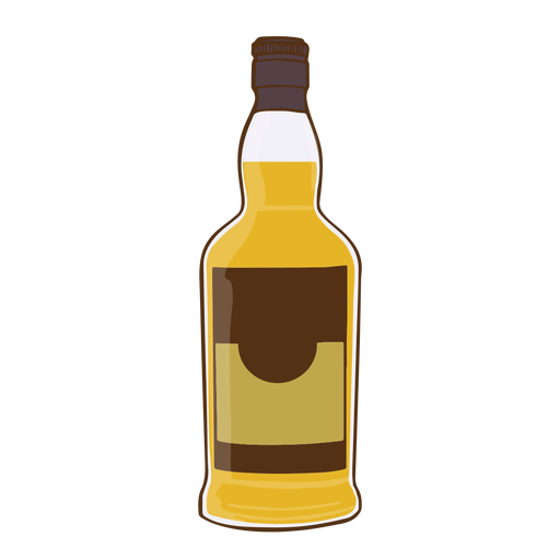 Botella de whisky simple - Descargar PNG/SVG transparente