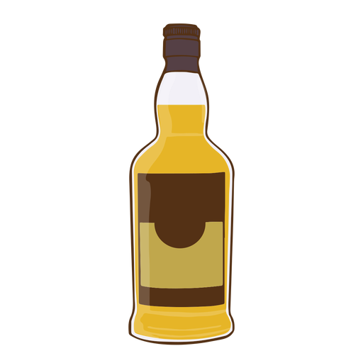 Einfache Whiskyflasche PNG-Design