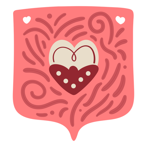 Valentine garland heart PNG Design