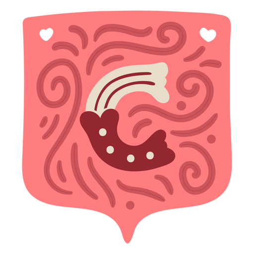Valentine garland letter c PNG Design