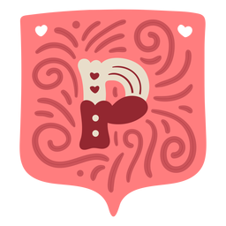 Carta de festão dos namorados p Desenho PNG