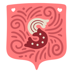 Valentine Garland letter s Desenho PNG
