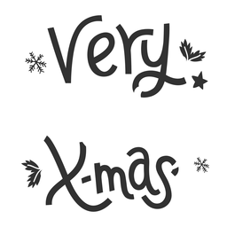 Letras de navidad de navidad Diseño PNG