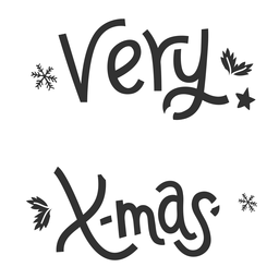 Xmas christmas lettering PNG Design