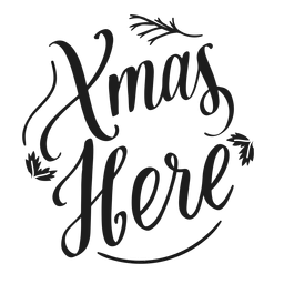 Letras de natal aqui Desenho PNG