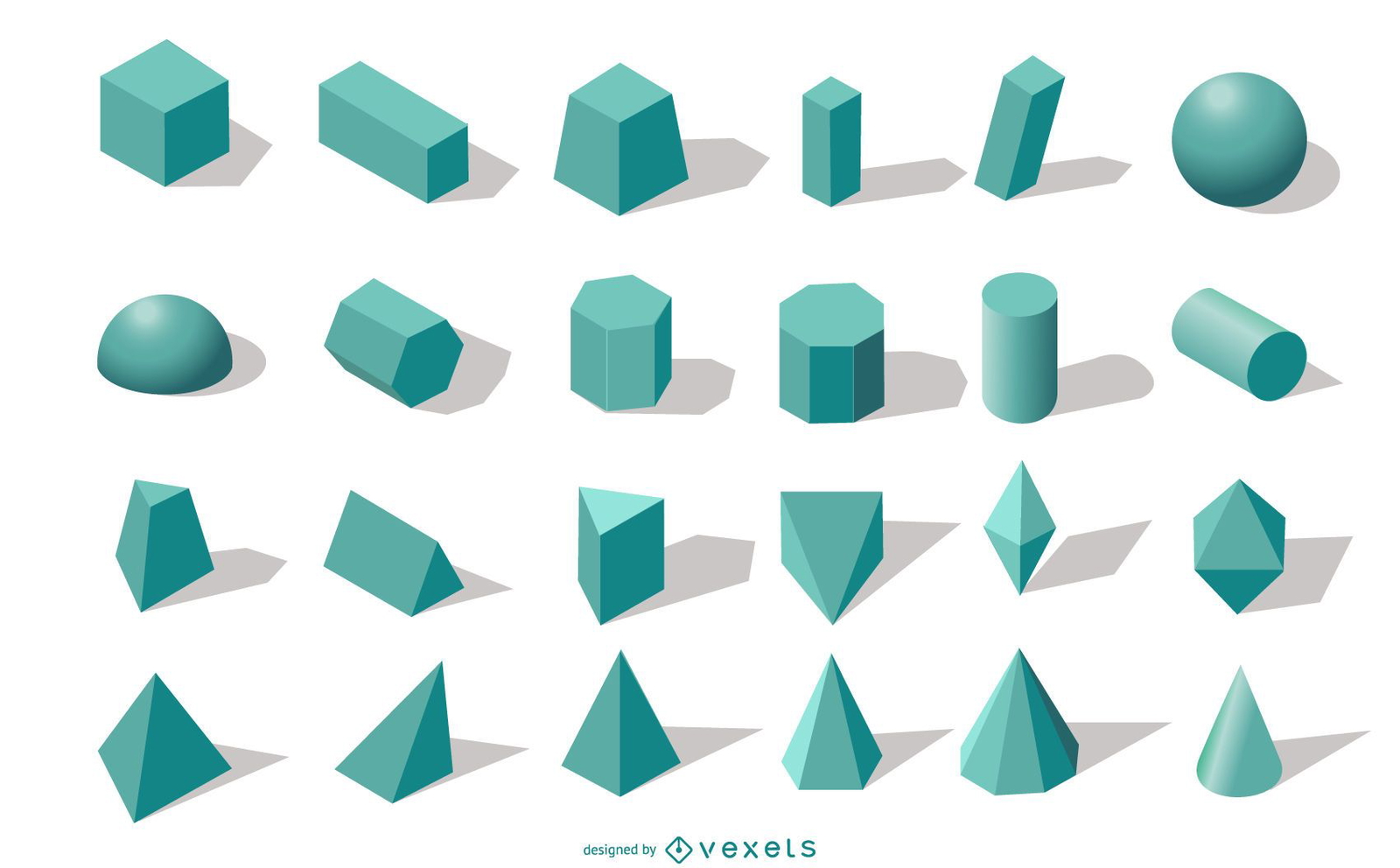 3d-geometric-shapes-collection-vector-download