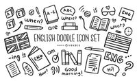 English Doodle Icon Set Vector Download