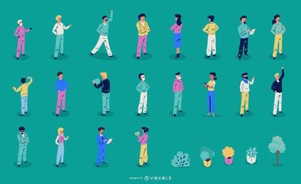 Isometric People Illustration Collection