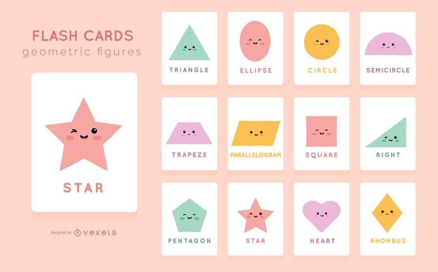 Cute Shape Flashcard Pack Cute Shape Flashcard Pack