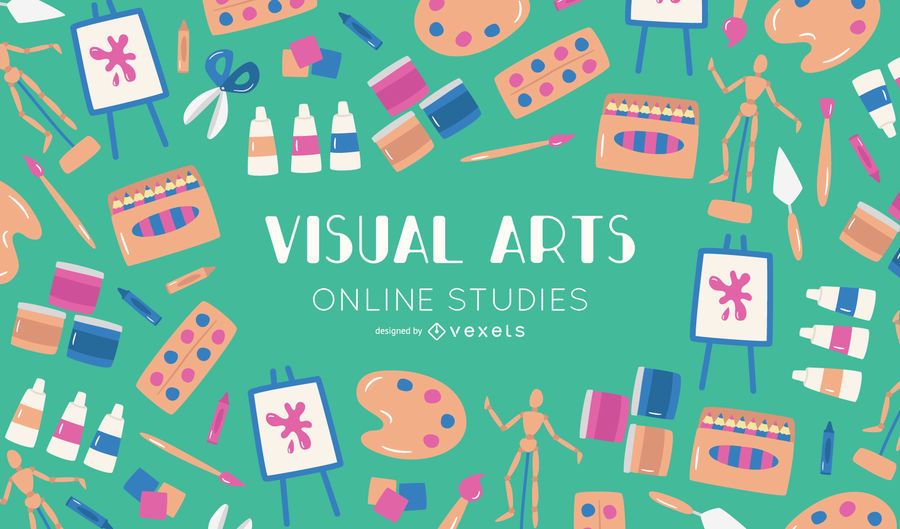 Cursos En Línea De Artes Visuales Descargar Vector
