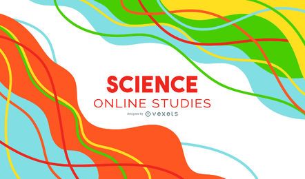 Abstraktes Cover-Design der Wissenschaftsklasse