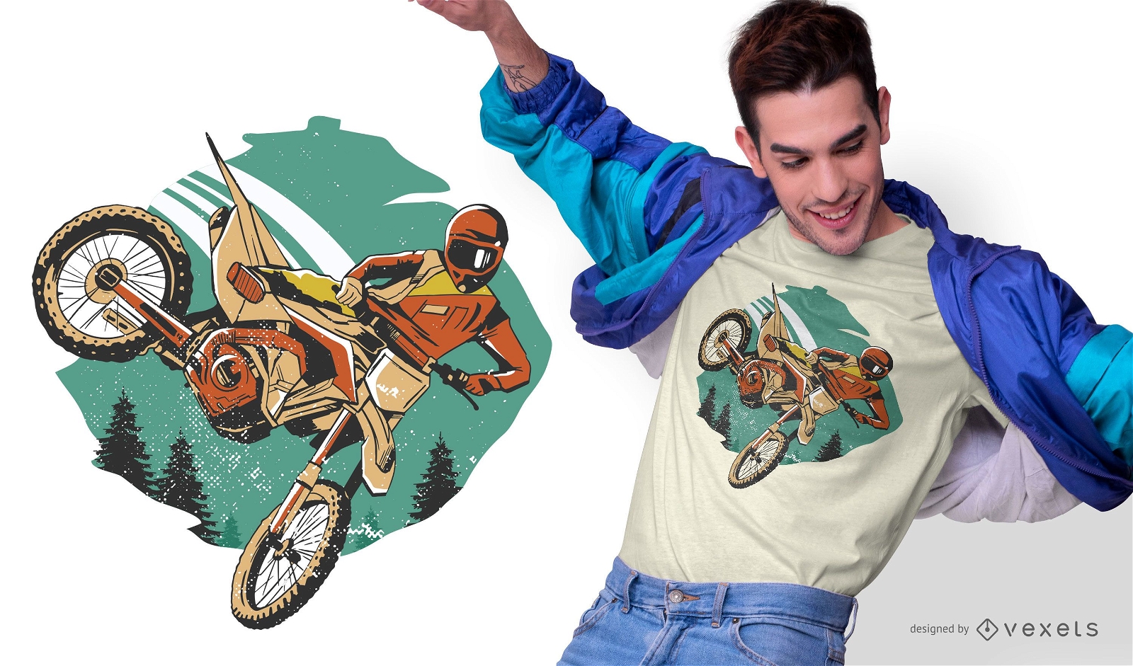 Diseño de camiseta Freestyle Motorider