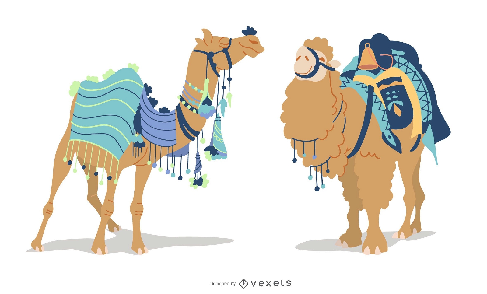 Conjunto de ilustraci?n de camello de Estambul