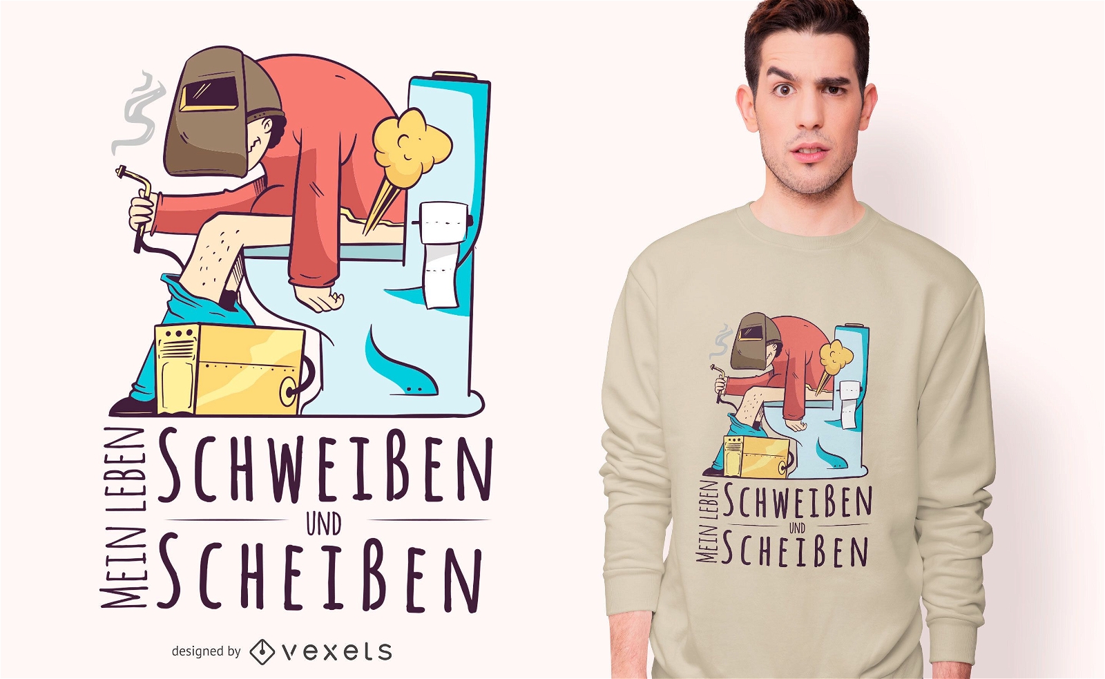 Welder German Quote T-shirt Design
