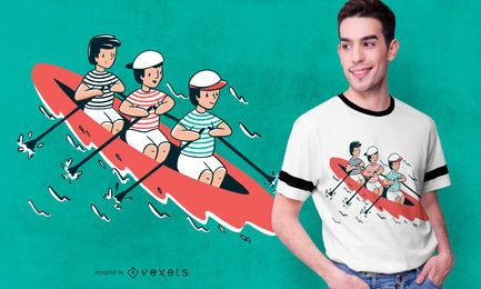 Design de camisetas infantis para remo