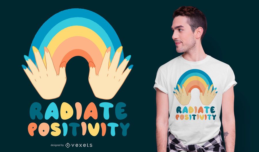 Radiate Positivity Quote T-shirt Design Radiate Positivity Quote T-shirt Design