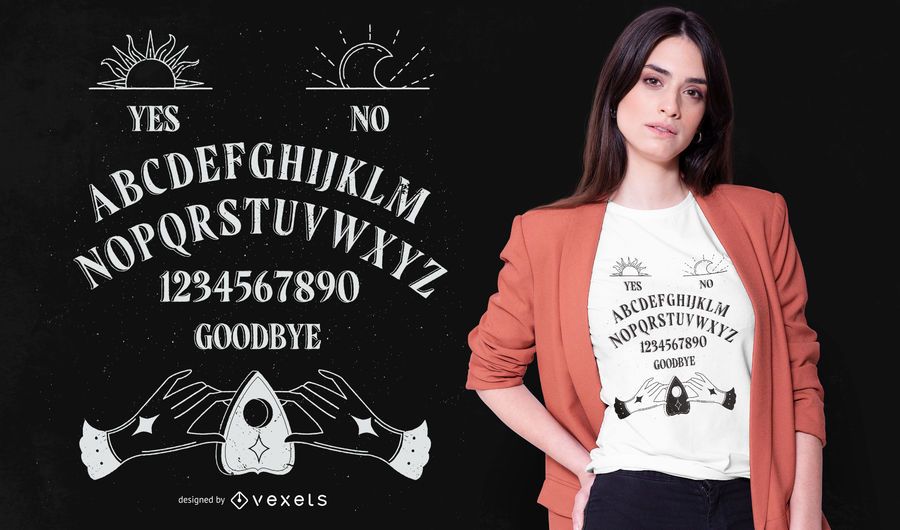 Diseño de camiseta Ouija Board Diseño de camiseta Ouija Board
