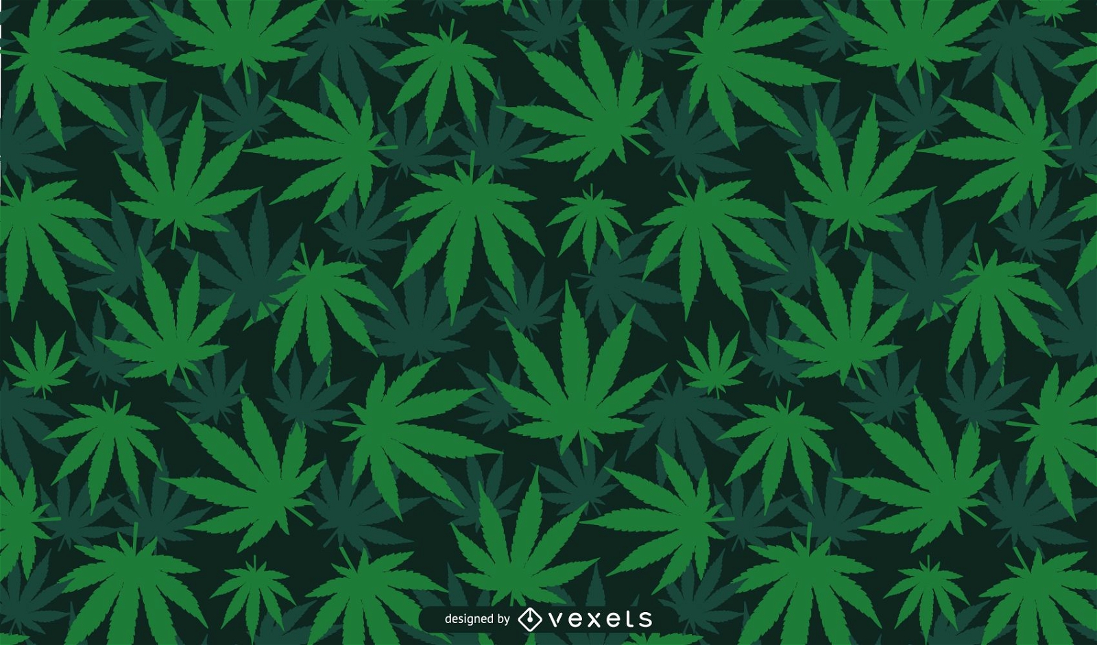 Cannabis Leaf Background Design