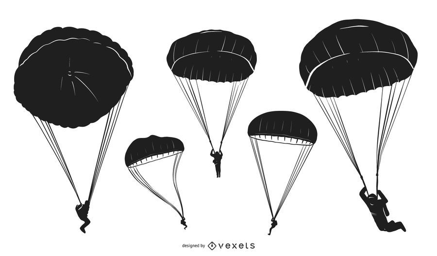 Parachute People Silhouette Pack Parachute People Silhouette Pack