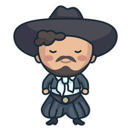 Lindo personaje de baile argentino Diseño PNG