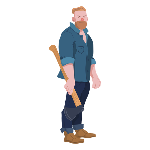 Lumberjack man character
