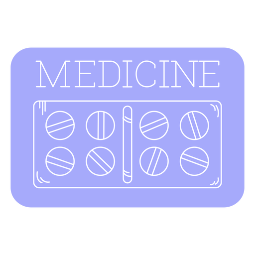 Línea de etiquetas de baño de medicina Diseño PNG