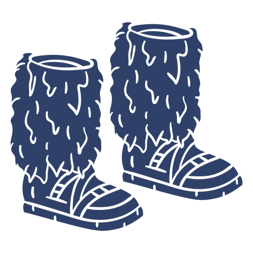 Arktische Stiefel blau PNG-Design