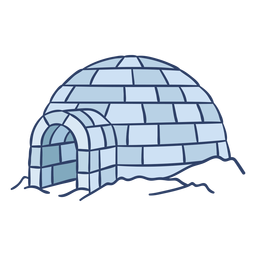 Arctic igloo illustration PNG Design