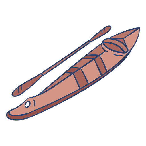 Arctic kayak illustration PNG Design
