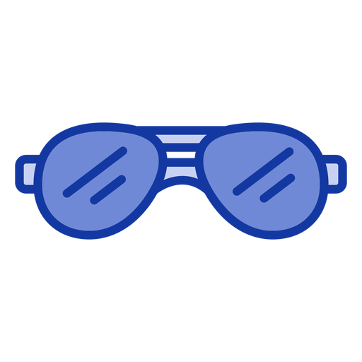 Gafas de sol de aviador planas Diseño PNG