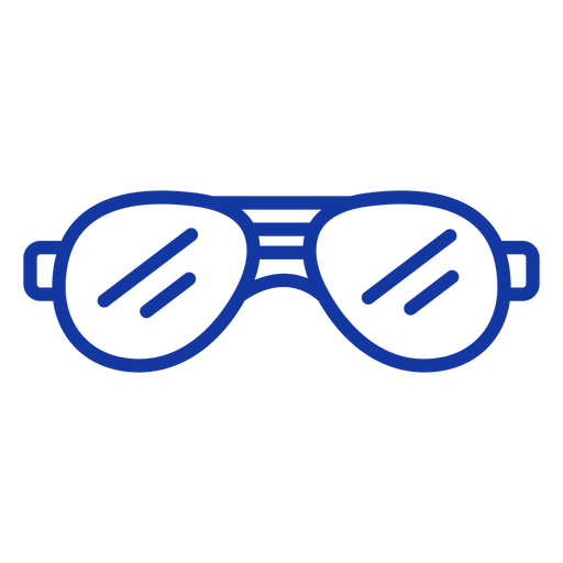 Aviator sunglasses stroke PNG Design