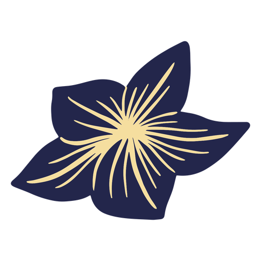 Blaue Hawaii-Blume PNG-Design