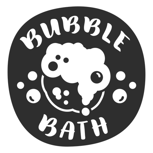 Download Bubble bath bathroom label black - Transparent PNG & SVG vector file