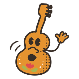 Cinco de mayo guitar character PNG Design