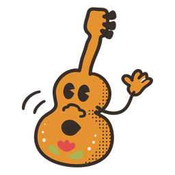 Personaje de guitarra cinco de mayo Diseño PNG Transparent PNG