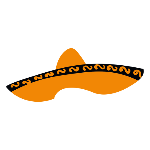 Sombrero plano cinco de mayo Diseño PNG
