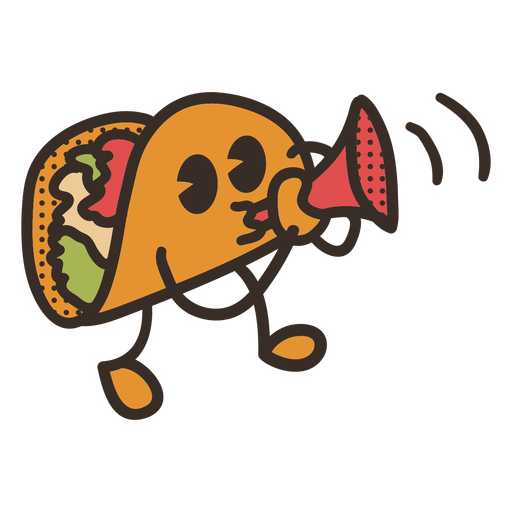 Cinco de Mayo Taco Charakter PNG-Design