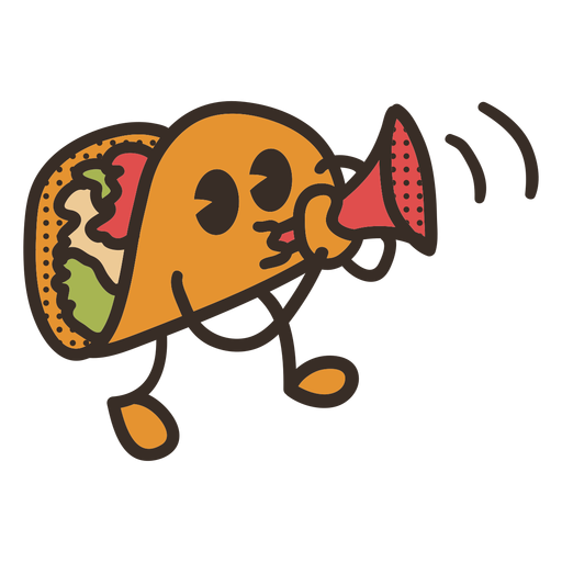 Personagem de taco de cinco de maio Desenho PNG